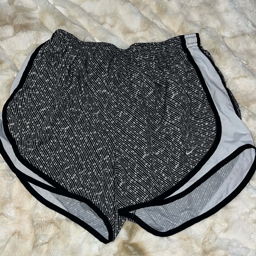 Nike Tempo Running Shorts Black and White